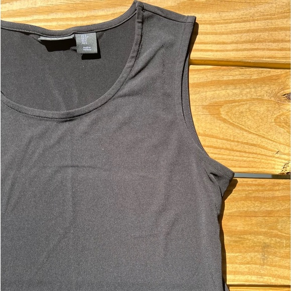 Tahari black small dressy round neck tank top blouse - Picture 10 of 12